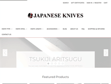 Tablet Screenshot of japanese-knives.com